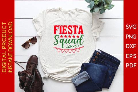 Fiesta Squad Cinco De Mayo SVG PNG PDF Cut File SVG Creativedesigntee 