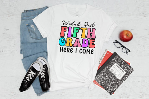Fifth Grade First Day School I Back to School Sublimation Sublimation Happy Printables Club 