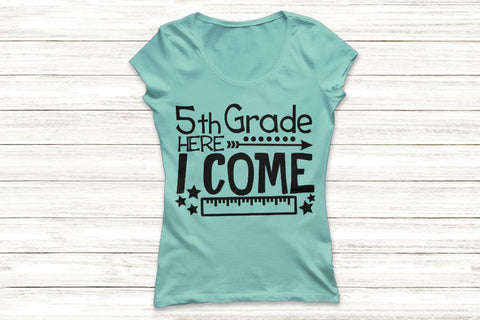 Fifth Grade Here I Come| Back To School SVG Cutting Files. SVG CosmosFineArt 