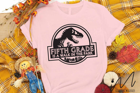 Fifth grade is a Walk in the Park svg, 5th grade teacher svg, teacher gift shirt, cool teacher svg SVG Isabella Machell 