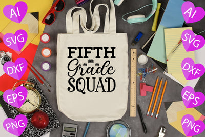 Fifth Grade Squad SVG CraftlabSvg29 