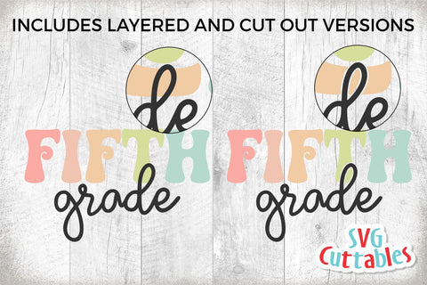 Fifth Grade Teacher svg - 5th Grade Cut File - Teacher svg - dxf - eps - png - Cut File - Silhouette - Cricut - Digital Download SVG Svg Cuttables 