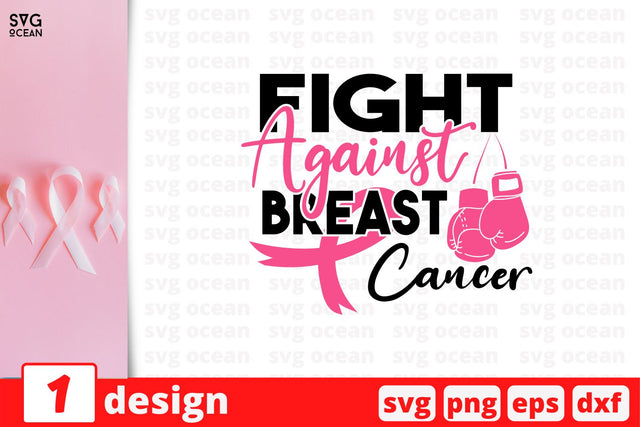 Fight against Breast cancer SVG Cut File SVG SvgOcean 