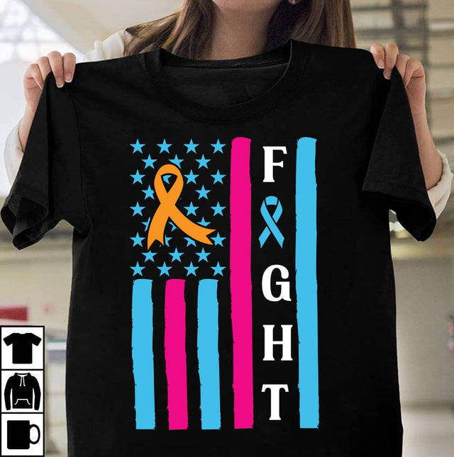 Fight Awareness SVG Cut File , Fight Awareness Sublimation PNG SVG BlackCatsMedia 