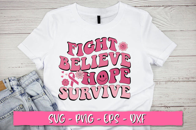 Fight believe hope survive Retro SVG SVG Shetara Begum 
