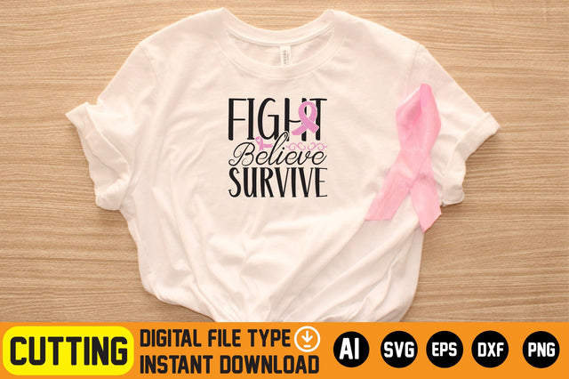 Fight Believe Survive SVG CraftlabSvg29 