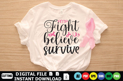 Fight Believe Survive SVG Shahin alam 