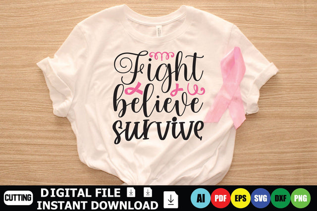 Fight Believe Survive SVG Shahin alam 