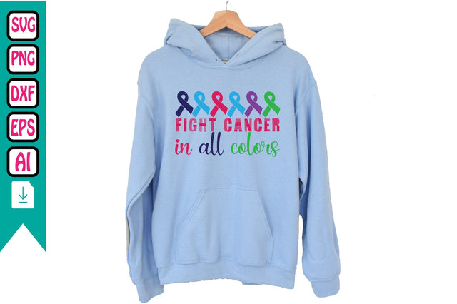 Fight Cancer in All Colors SVG Craftlabsvg24 