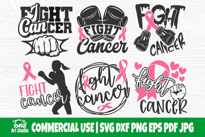 Fight Cancer SVG Bundle, Breast Cancer Svg SVG TonisArtStudio 