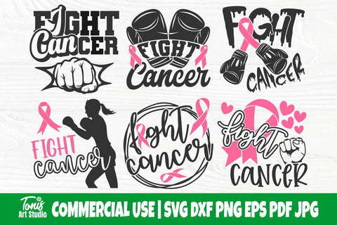 Fight Cancer SVG Bundle, Breast Cancer Svg SVG TonisArtStudio 