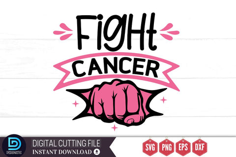 Fight cancer SVG SVG DESIGNISTIC 