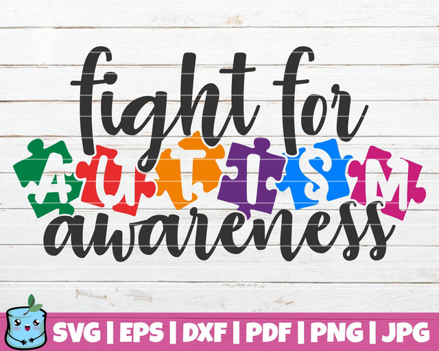 Fight For Autism Awareness SVG MintyMarshmallows 
