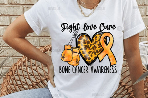 Fight love cure bone SVG Sublimation Regulrcrative 