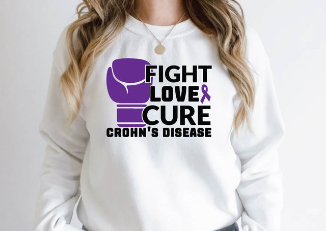 fight love cure crohn's disease SVG Design SVG farhad farhad 