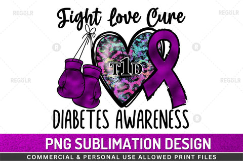Fight love cure type SVG Sublimation Regulrcrative 