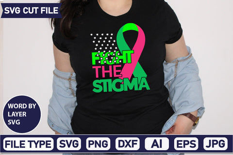 Fight The Stigma Svg Cut File,SVG Patriotic Fighter Pilot Aviator Sunglasses Stars Stripes Clipart Clip Art Sublimation or Vinyl Shirt Design SVG DesignPlante 503 