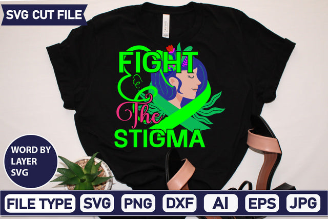 Fight The Stigma Svg Cut File,SVG Patriotic Fighter Pilot Aviator Sunglasses Stars Stripes Clipart Clip Art Sublimation or Vinyl Shirt Design SVG DesignPlante 503 