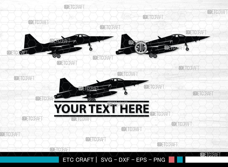 Fighter Aircraft Monogram, Fighter Aircraft Silhouette, Jet Biman Svg ...