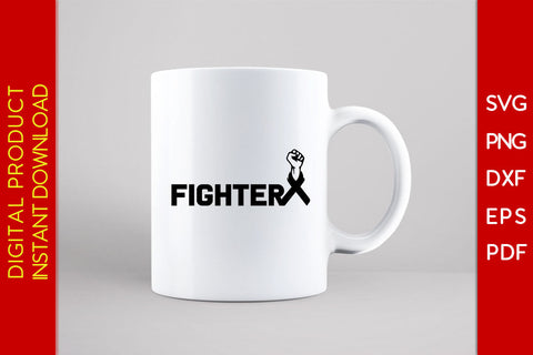 Fighter Breast Cancer Awareness SVG PNG PDF Cut File SVG Creativedesigntee 