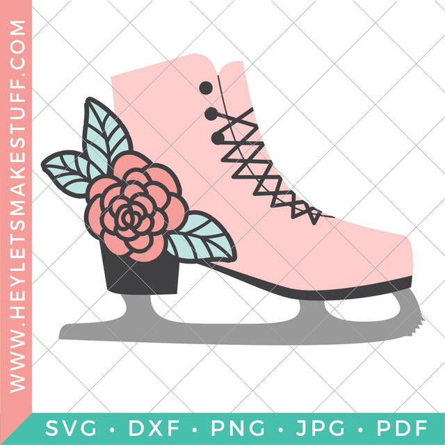 Figure Skate SVG Hey Let's Make Stuff 
