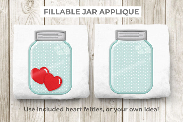 Fillable Canning Jar Applique Embroidery Embroidery/Applique DESIGNS Risa Rocks It 