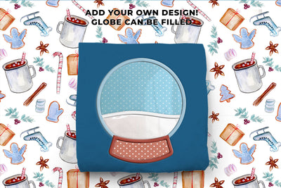 Fillable Snow Globe Blank Applique Embroidery Embroidery/Applique DESIGNS Risa Rocks It 