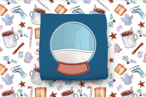 Fillable Snow Globe Blank Applique Embroidery Embroidery/Applique DESIGNS Risa Rocks It 