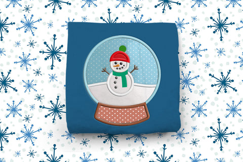 Fillable Snowman Snow Globe Applique Embroidery Embroidery/Applique DESIGNS Risa Rocks It 