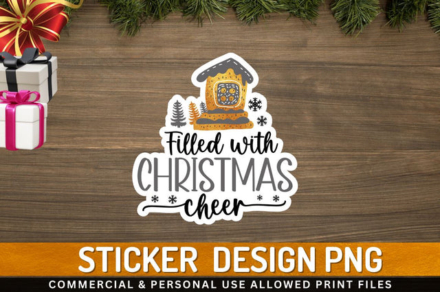 Filled with Christmas cheer Sublimation PNG Sublimation Regulrcrative 