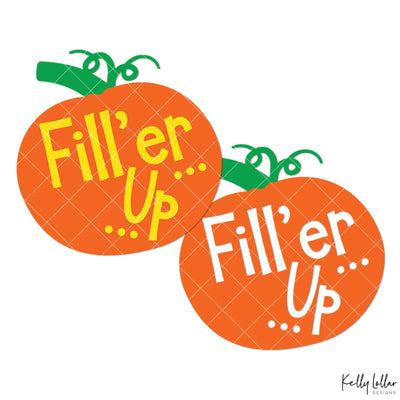 Filler Up Trick or Treat Bag Design SVG Kelly Lollar Designs 