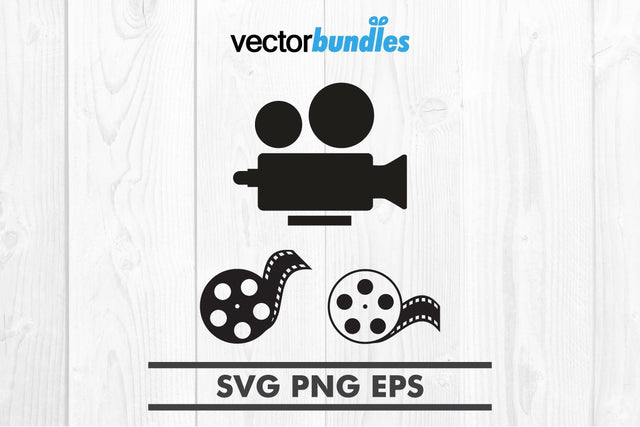 Film reel clip art svg SVG vectorbundles 