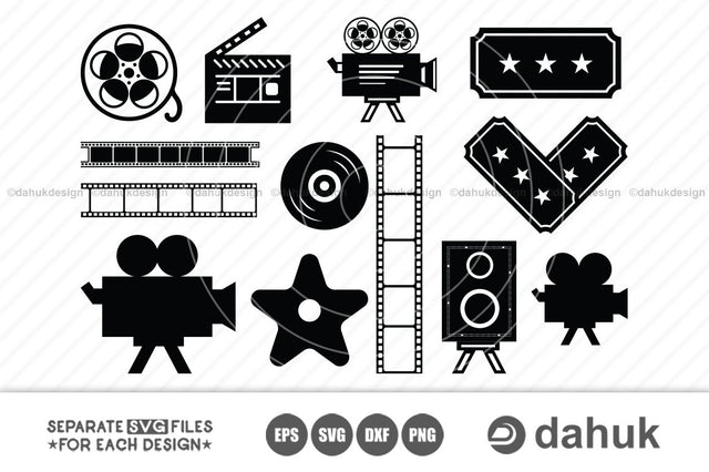 Film SVG,Reel film svg,Film Logo svg,Film Monogram,Film Videographer svg,Cut file,for silhouette SVG dahukdesign 