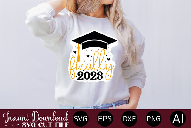 Finally 2023 Sticker design SVG designmaster24 