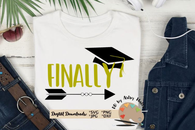 Finally - Senior shirt svg - Senior 2021 svg - 2021 Graduate svg SVG The Artsy Spot 