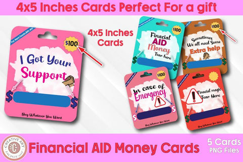 Financial AID Money Card Design - 5 Unique Financial AID Gif Sublimation jacpot007 