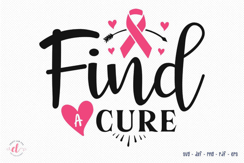 Find a Cure SVG, Breast Cancer Awareness SVG SVG CraftLabSVG 