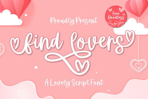 Find Lovers - Beautiful and Lovely Font ahweproject 