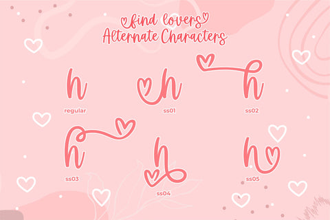 Find Lovers - Beautiful and Lovely Font ahweproject 