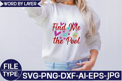 Find Me at the Pool SVG Cut File SVG Studio Innate 