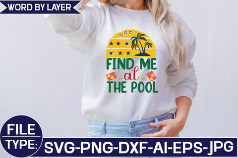 Find Me at the Pool SVG Cut File SVG Studio Innate 