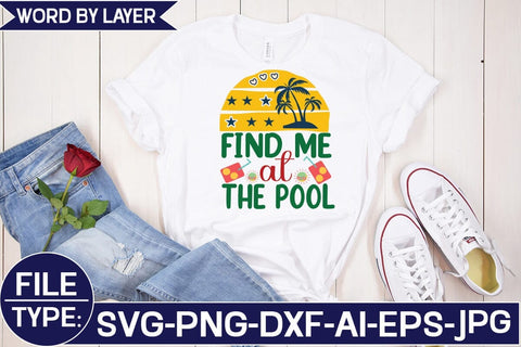 Find Me at the Pool SVG Cut File SVG Studio Innate 