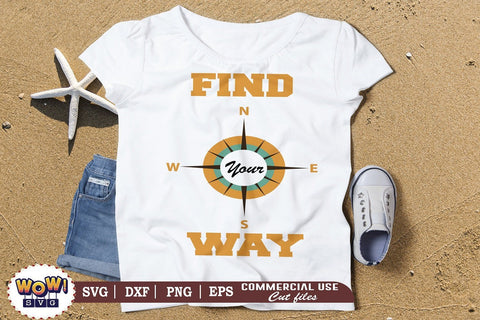 Find your way svg, Summer svg, Beach svg, Png, Dxf SVG Wowsvgstudio 