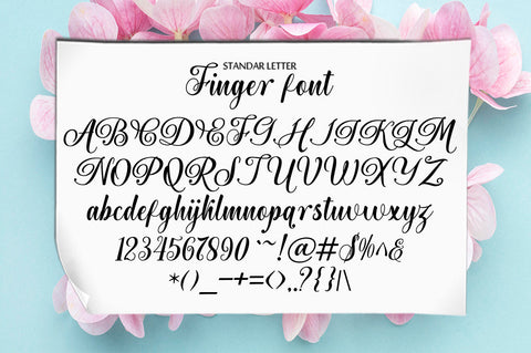 Finger Font gatype 