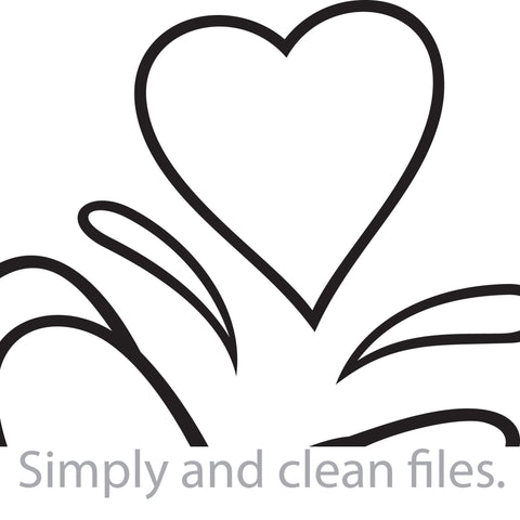 Finger heart (I love you) SVG TribaliumArtSF 