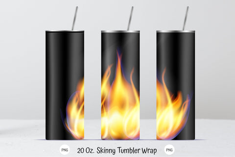 Fire 20 Oz Skinny Tumbler Sublimation. Straight Tumbler Wrap Sublimation Kseniia designer 