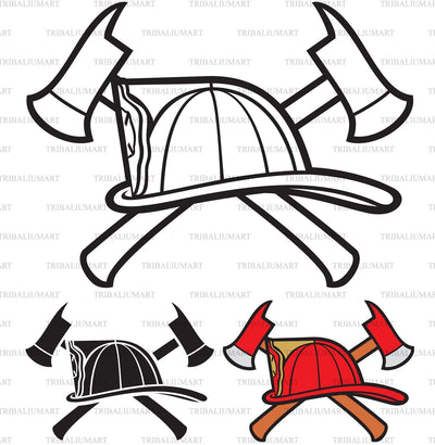 Fire Department or Firefighters design SVG TribaliumArtSF 