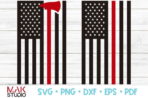 Fire dept red line svg, Fire dept red line american flag svg, Firefighter svg, Thin red line svg, Fire department svg, Fireman wife svg SVG MAKStudion 