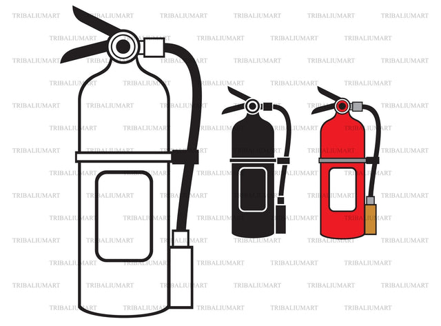 Fire extinguisher SVG TribaliumArtSF 