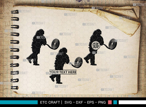 Fire Fighter Monogram, Fire Fighter Silhouette, Fire Fighter SVG, Fire Svg, Fighter Svg, SB00360 SVG ETC Craft 